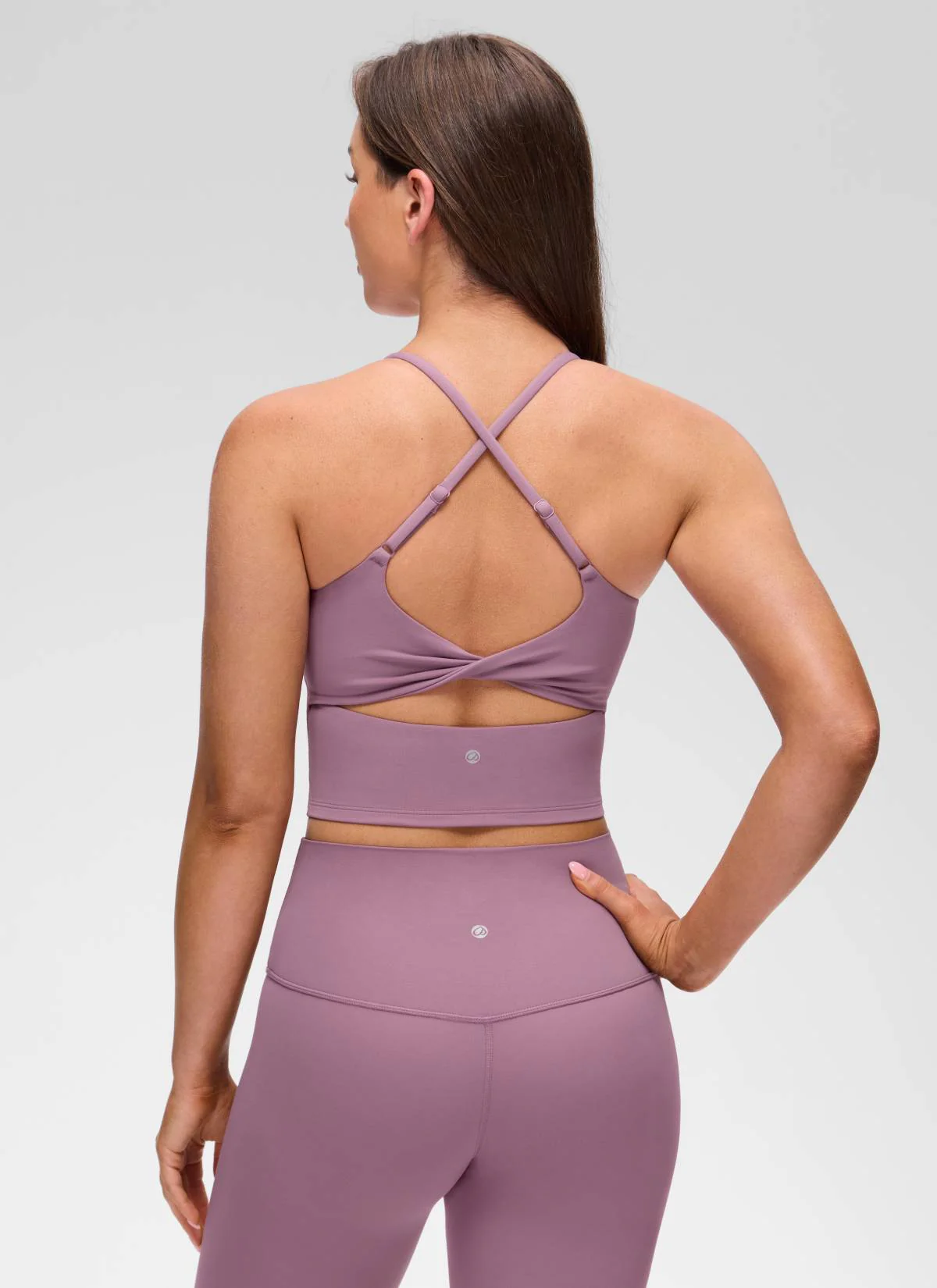 Butterluxe Twist Cross Back Built in Bra Tank - Image 30