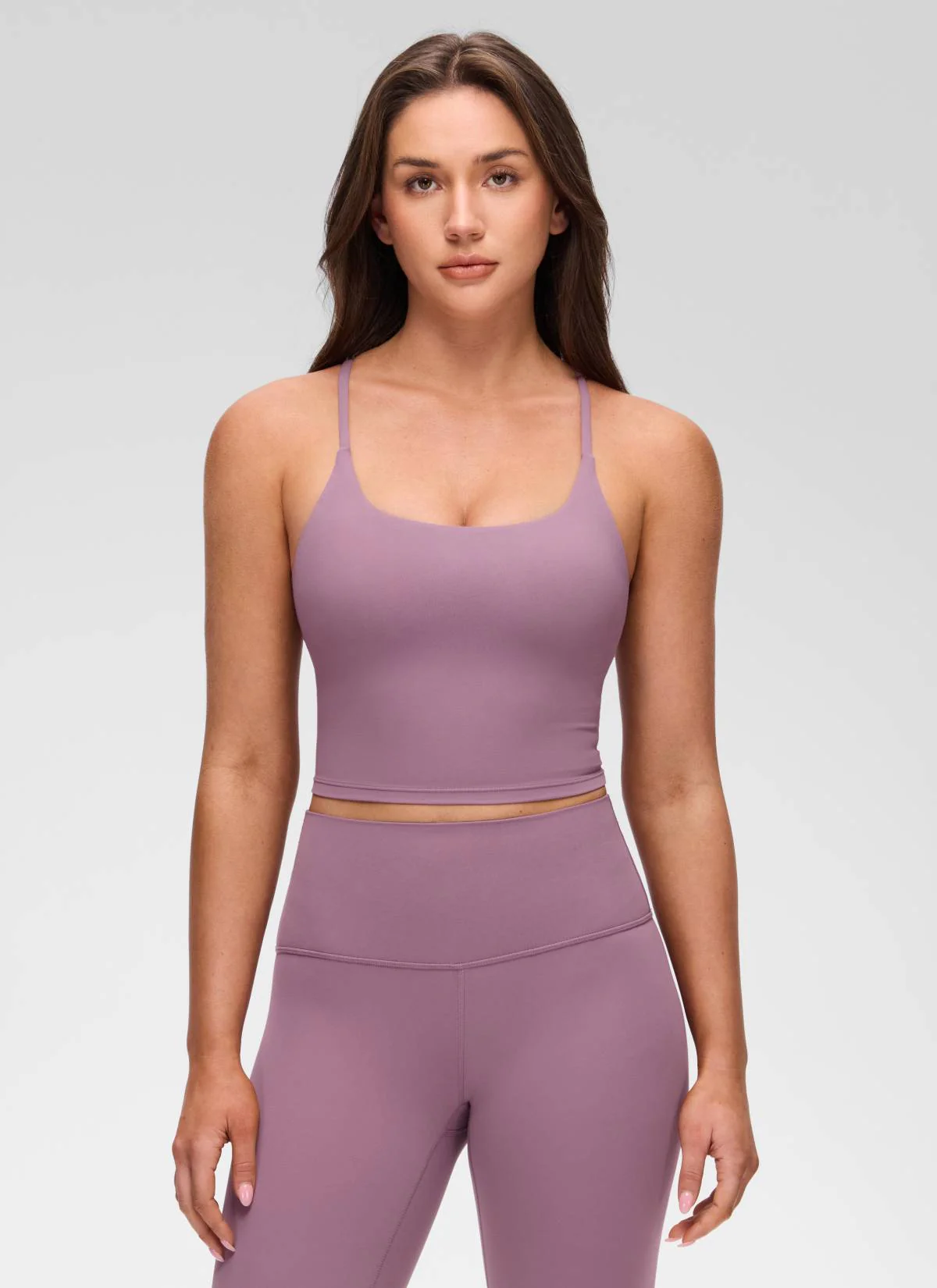 Butterluxe Twist Cross Back Built in Bra Tank - Image 31