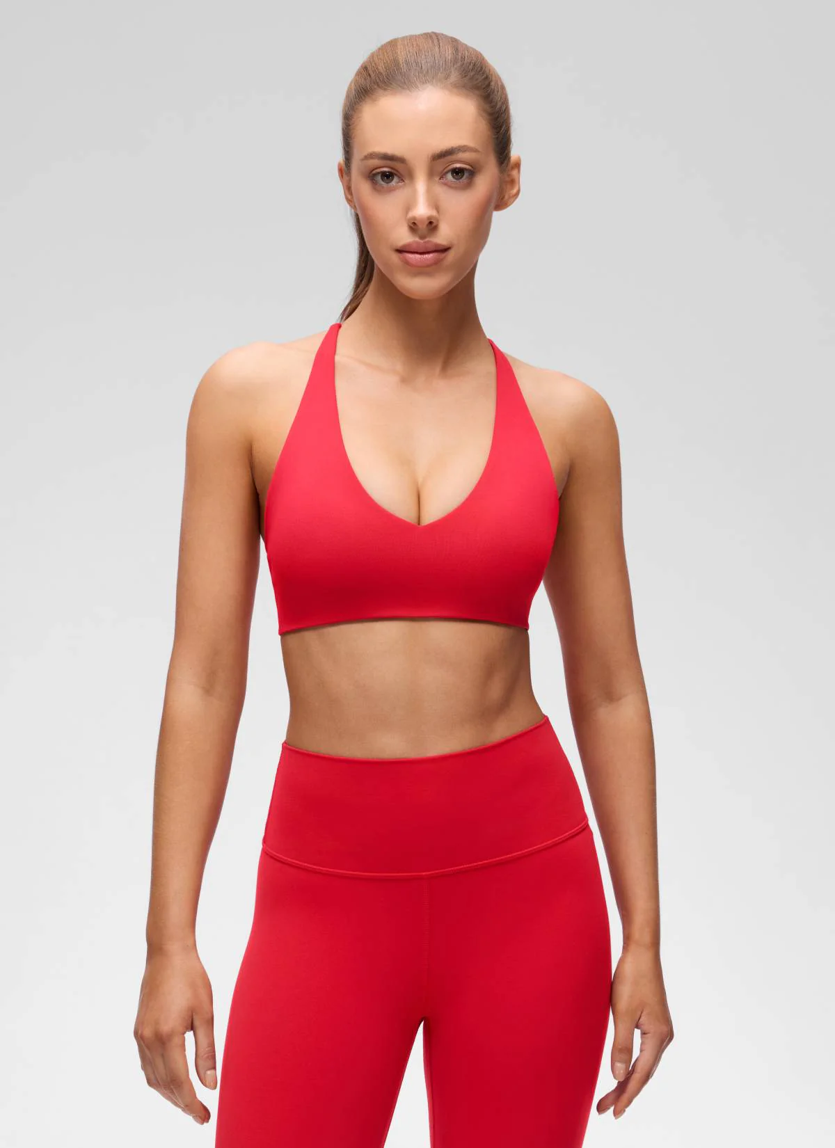 Butterluxe V Neck Twist Cross Back Sports Bra - Image 5