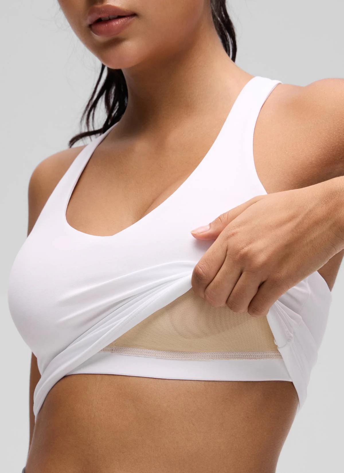 Butterluxe V Neck Racerback Shelf Bra Tank - Image 13