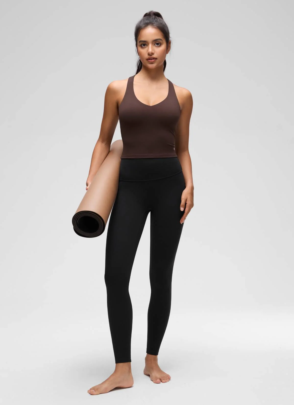 Butterluxe V Neck Racerback Shelf Bra Tank - Image 28