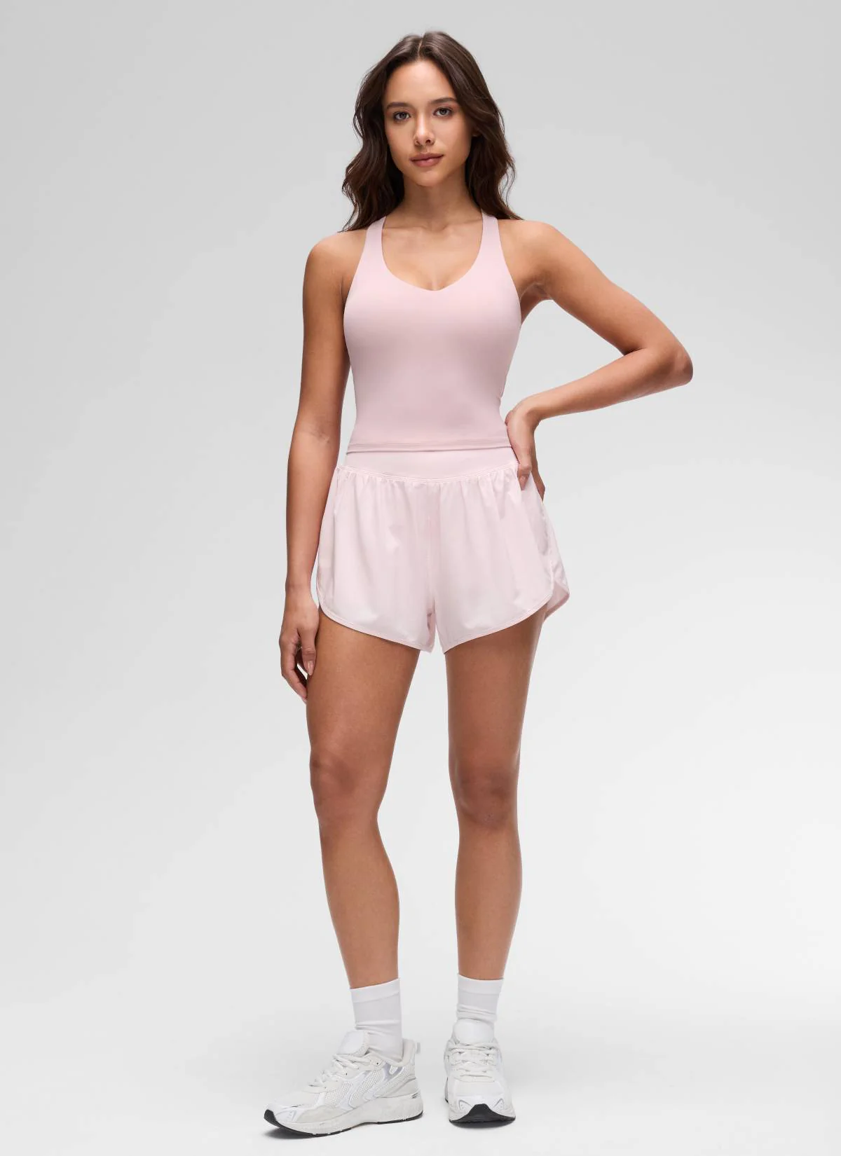 Butterluxe V Neck Racerback Shelf Bra Tank - Image 3