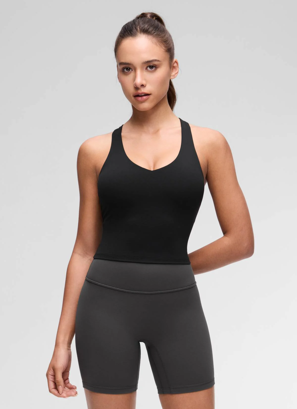 Butterluxe V Neck Racerback Shelf Bra Tank - Image 5