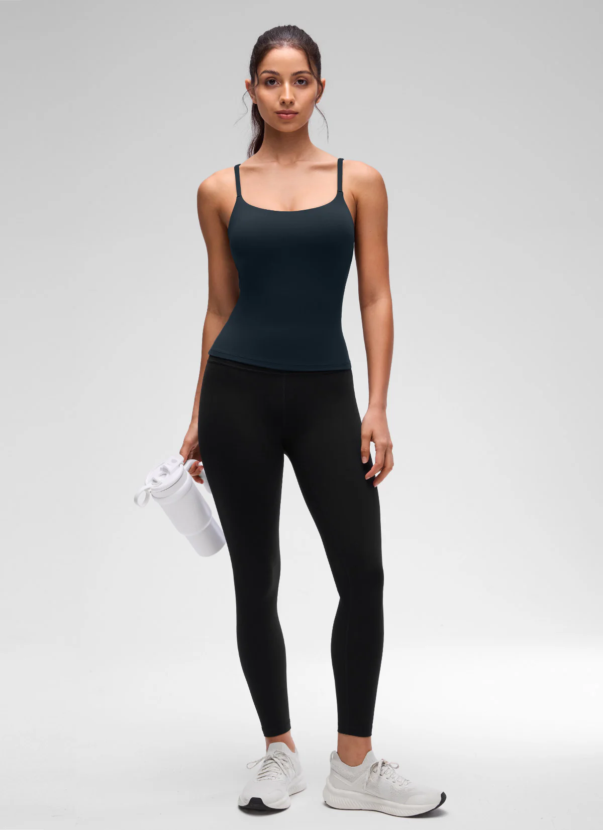 Softretch U Back Waist Length Built in Bra Tank - Image 15