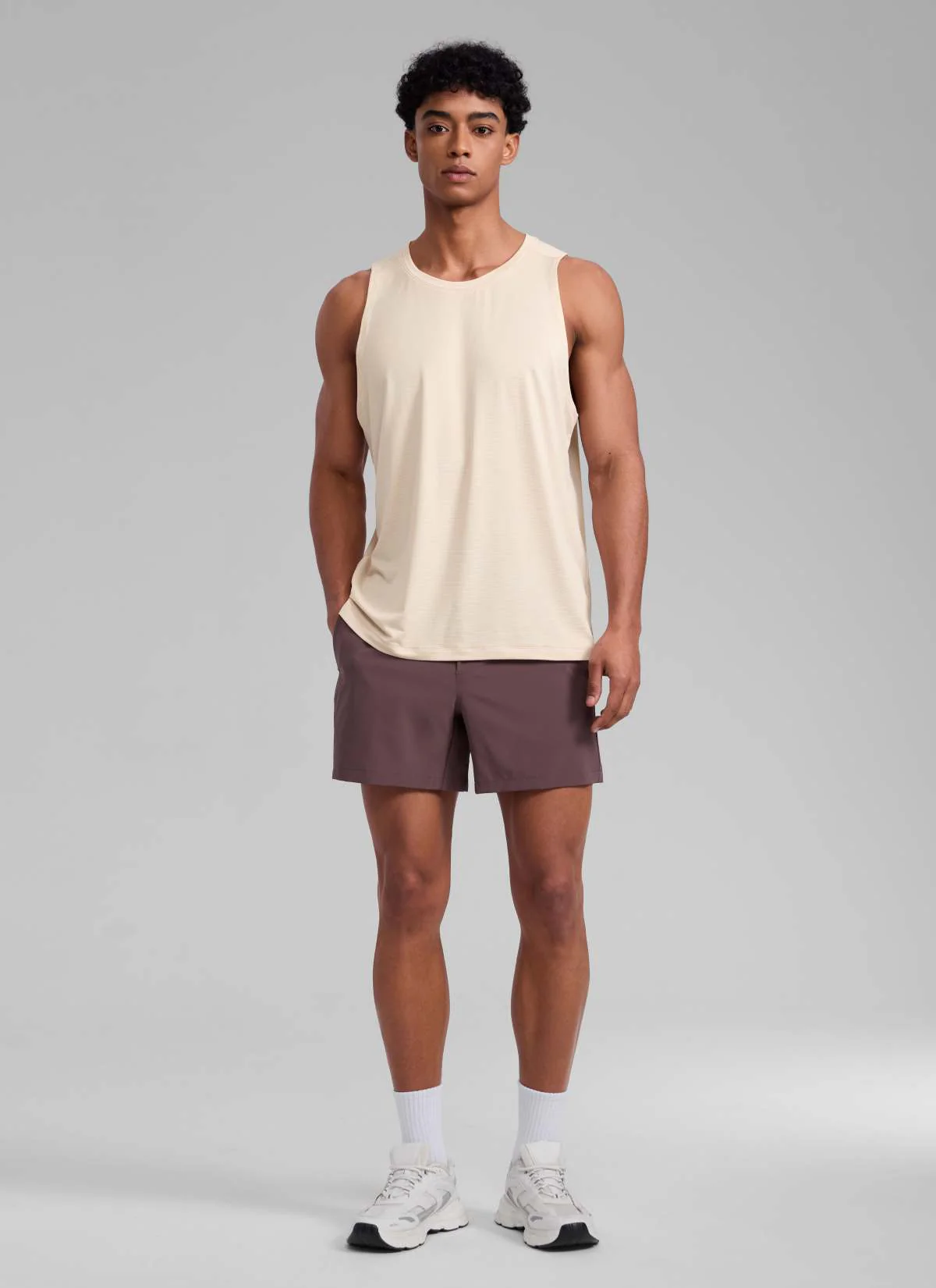 Lightweight Side Slits Narrow Shoulder Tank - Image 15