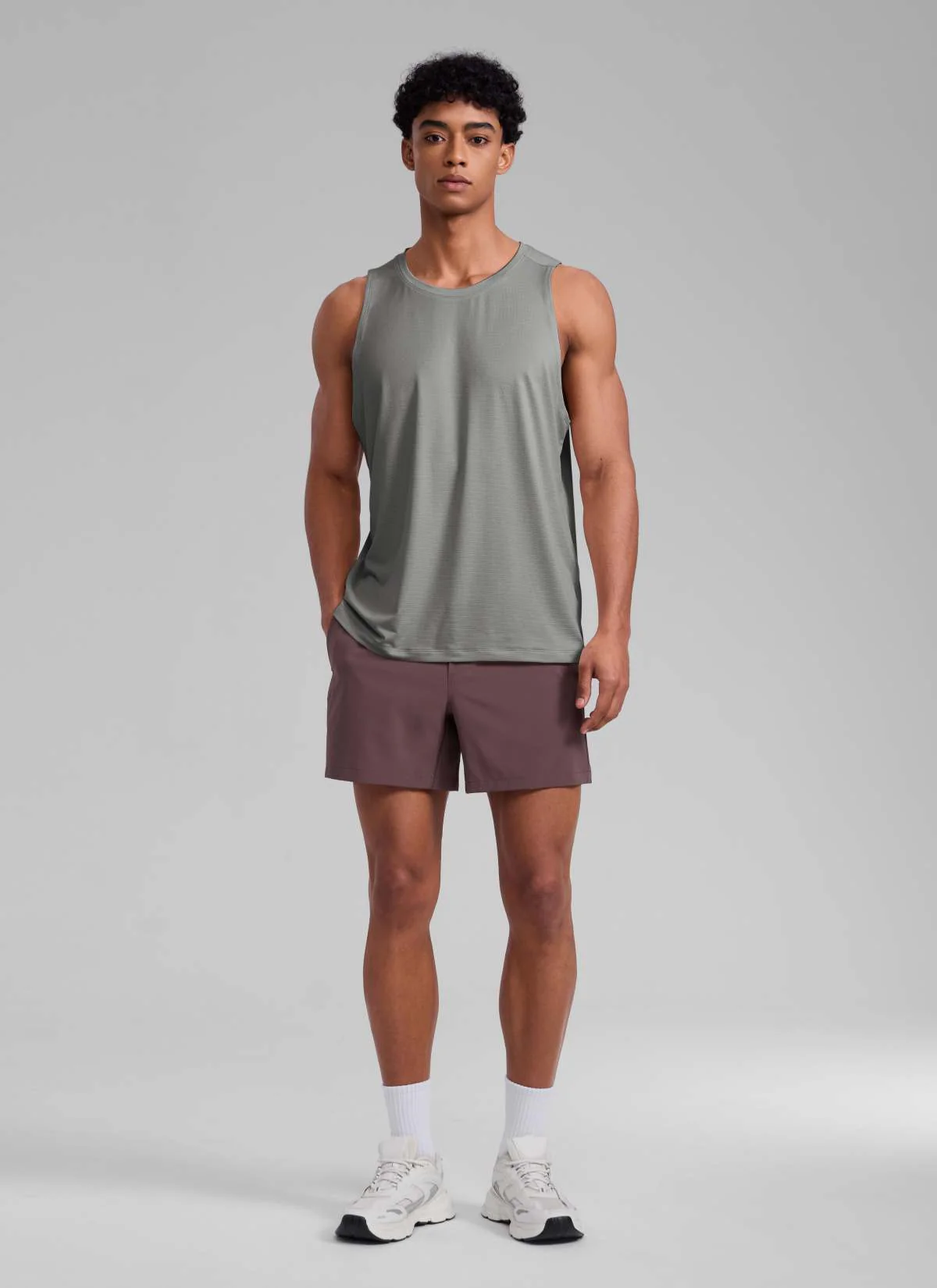 Lightweight Side Slits Narrow Shoulder Tank - Image 3