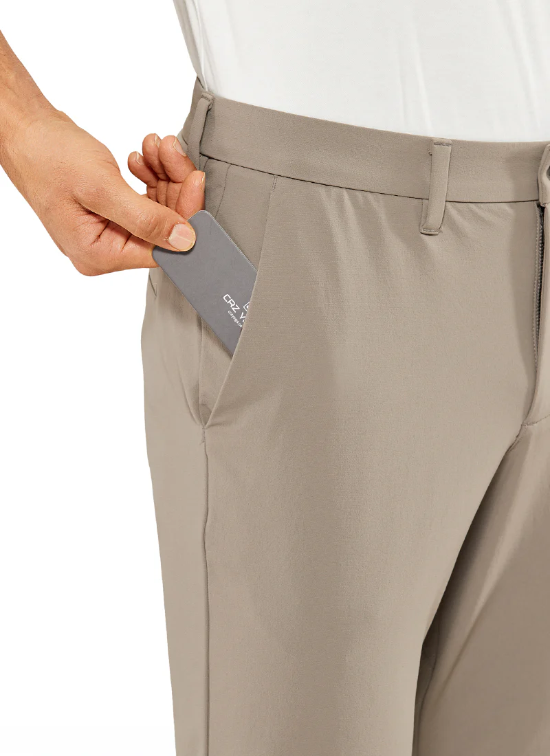 Stretch Slim-Fit Pants with Pockets 33'' - Image 13