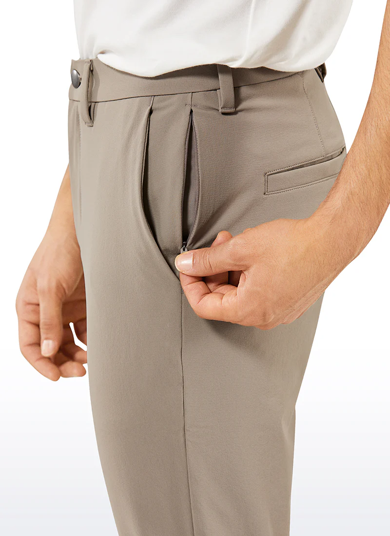 Stretch Slim-Fit Pants with Pockets 33'' - Image 14