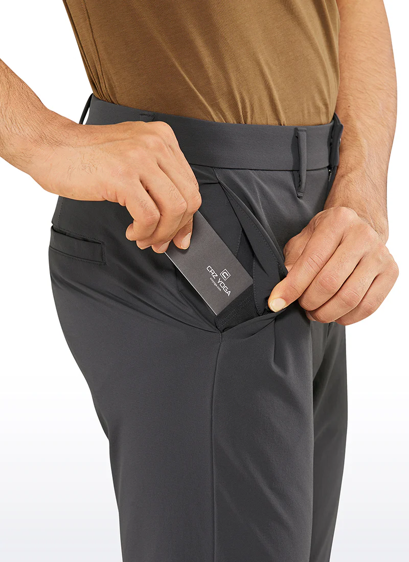 Stretch Slim-Fit Pants with Pockets 33'' - Image 17