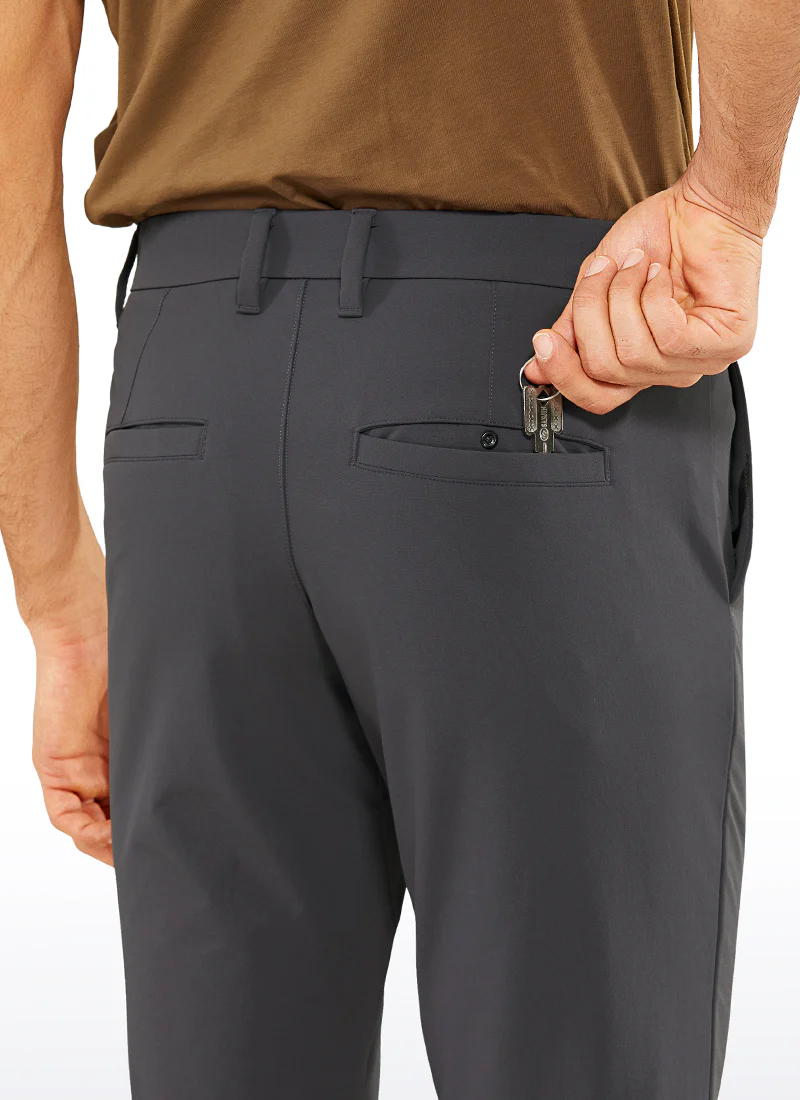 Stretch Slim-Fit Pants with Pockets 33'' - Image 18