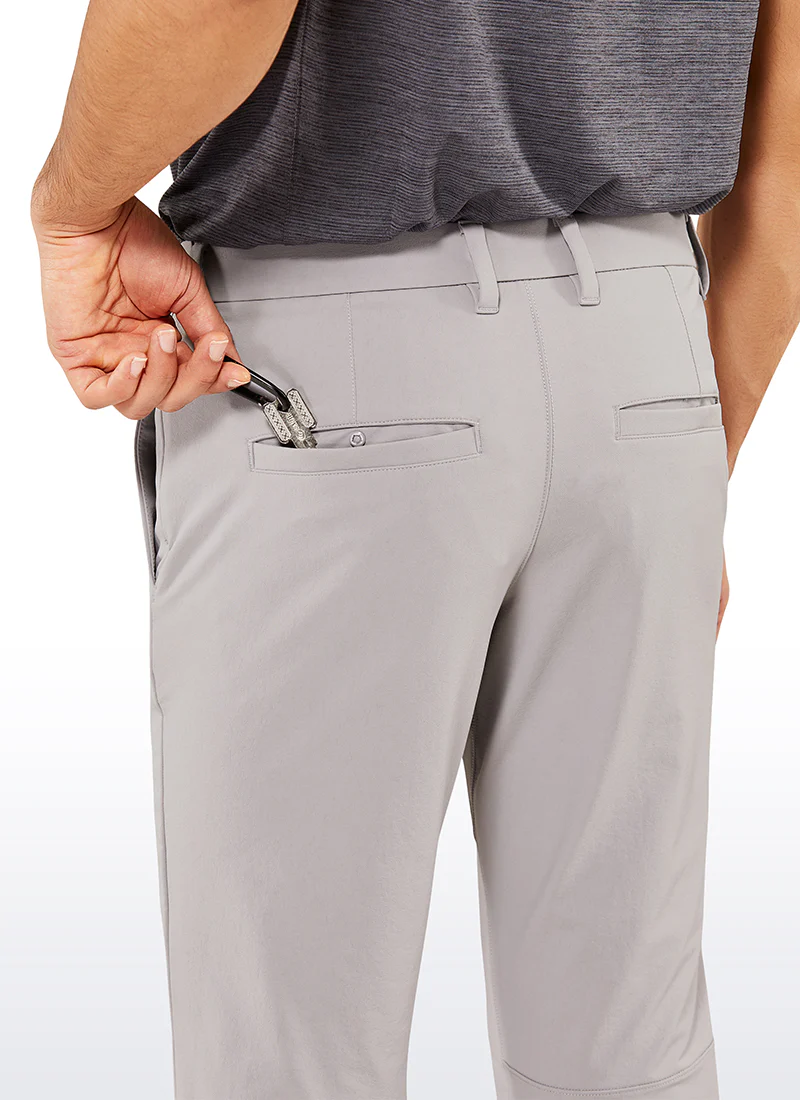 Stretch Slim-Fit Pants with Pockets 33'' - Image 25