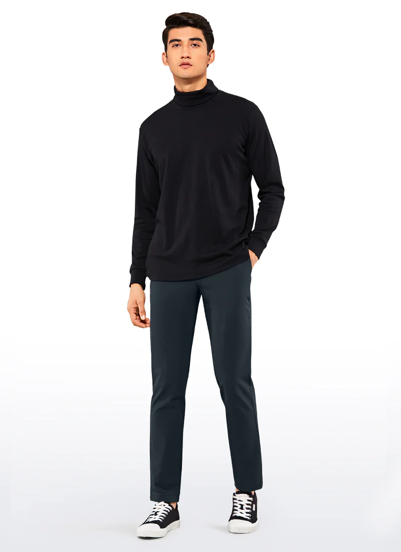 Stretch Slim-Fit Pants with Pockets 33'' - Image 3