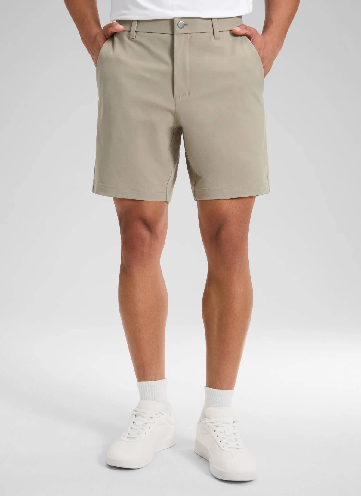 Stretch Cotton Pocket Chino Shorts 7" - Image 11