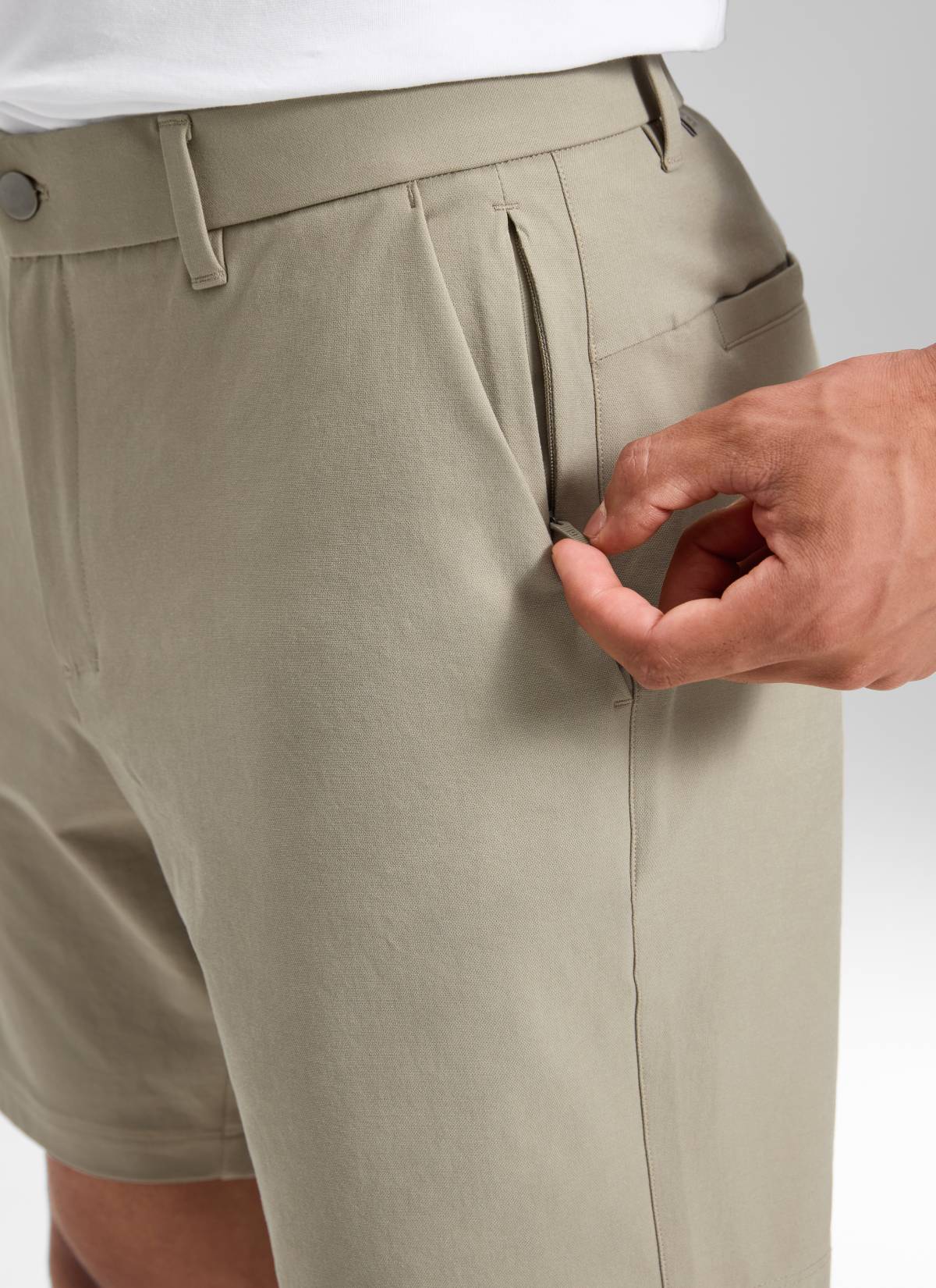 Stretch Cotton Pocket Chino Shorts 7" - Image 14