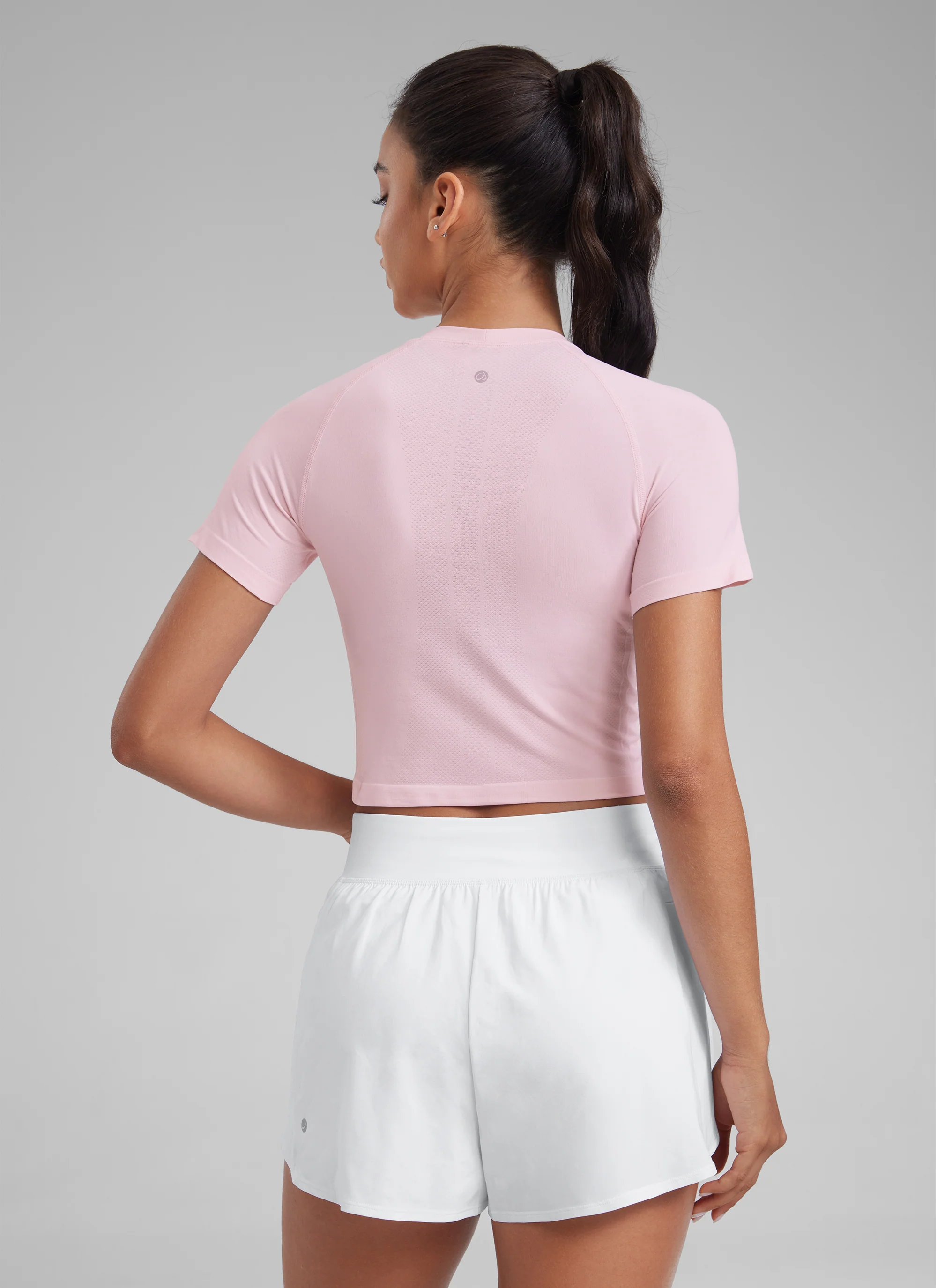 Seamless Crew Neck Cropped Short Sleeve - Image 8