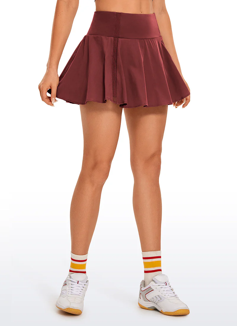 Feathery-Fit High Waist Tennis Skirt 13''