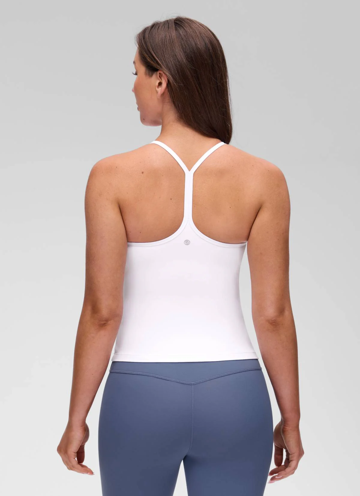 Butterluxe Waist Length Y Back Built in Bra Tank - Image 11