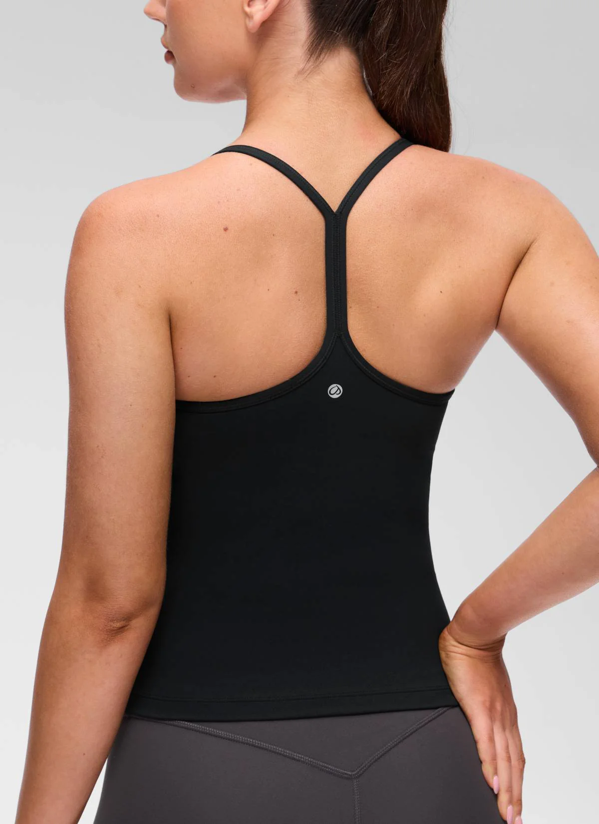 Butterluxe Waist Length Y Back Built in Bra Tank - Image 9