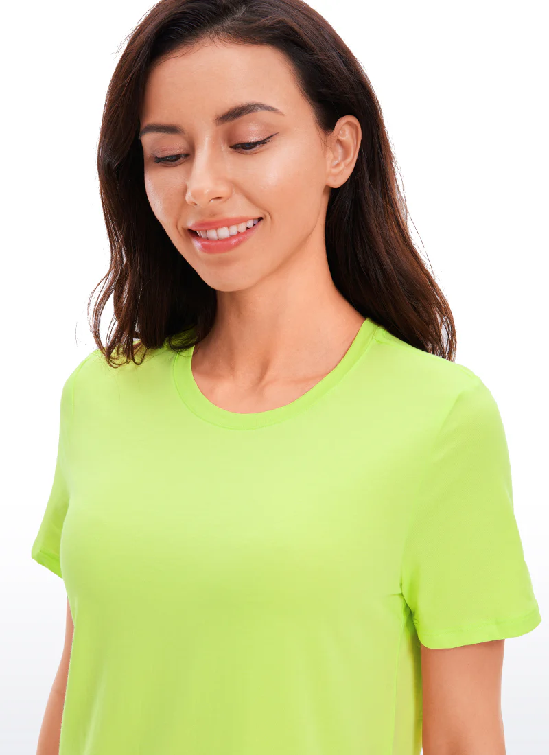 Pima Cotton Round Neck Short Sleeve - Image 9