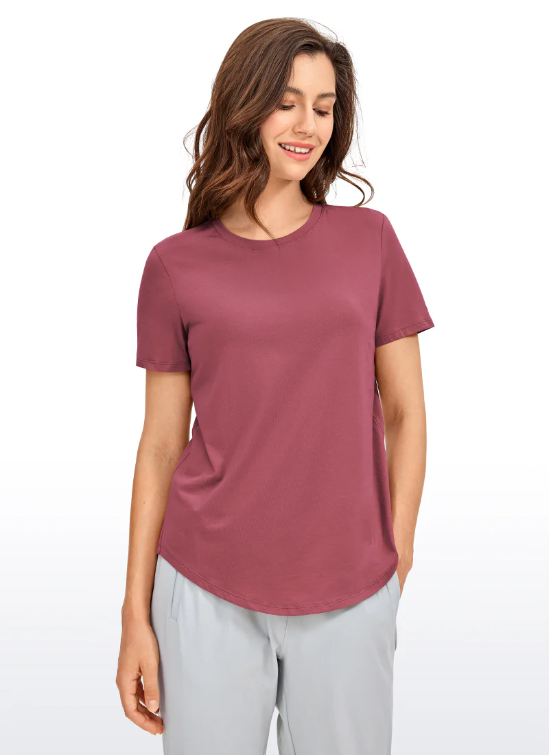 Pima Cotton Round Neck Short Sleeve - Image 17