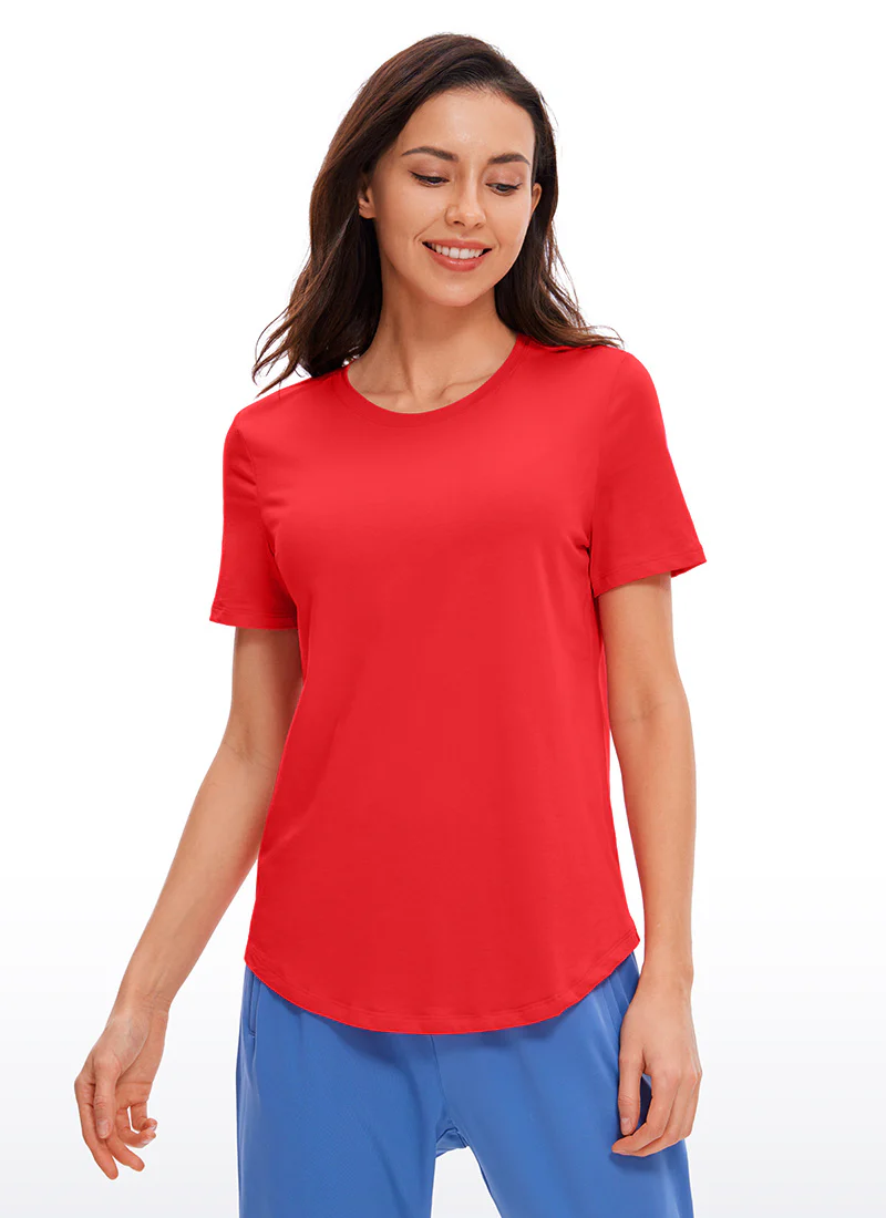Pima Cotton Round Neck Short Sleeve - Image 27