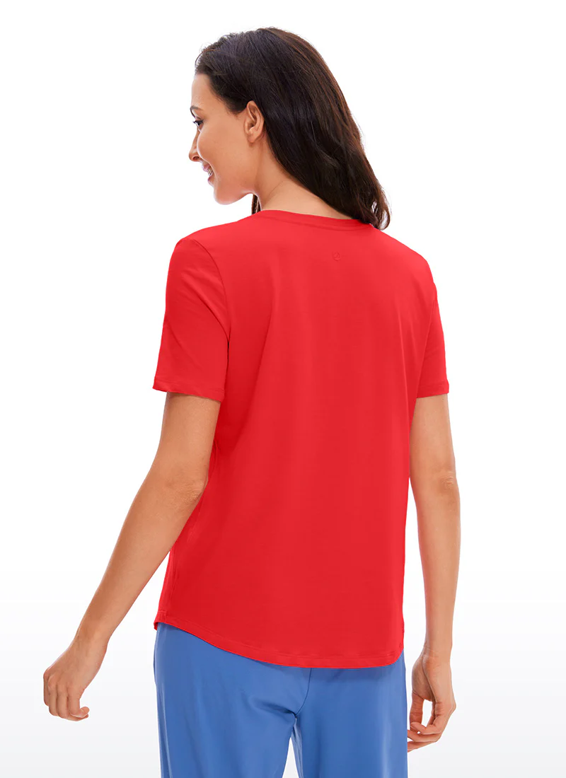 Pima Cotton Round Neck Short Sleeve - Image 28