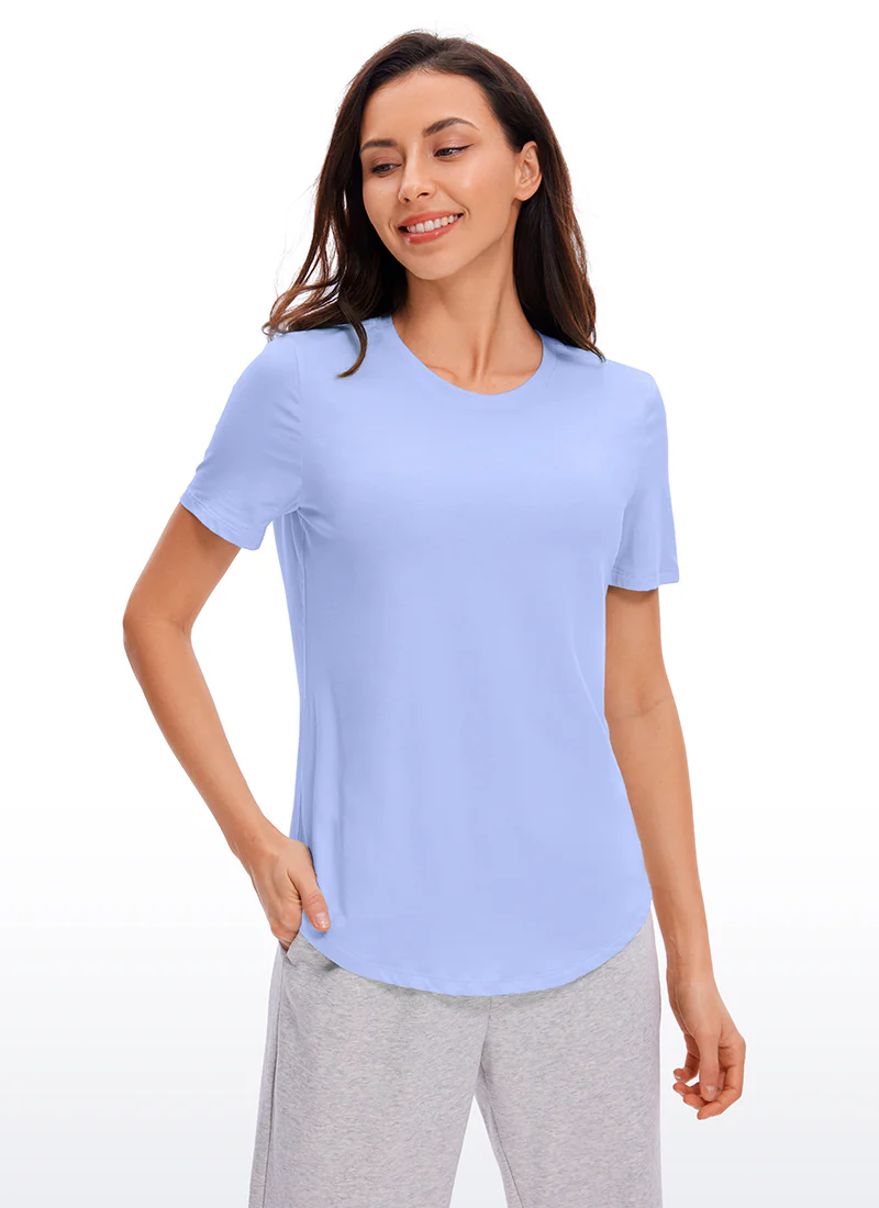Pima Cotton Round Neck Short Sleeve - Image 30