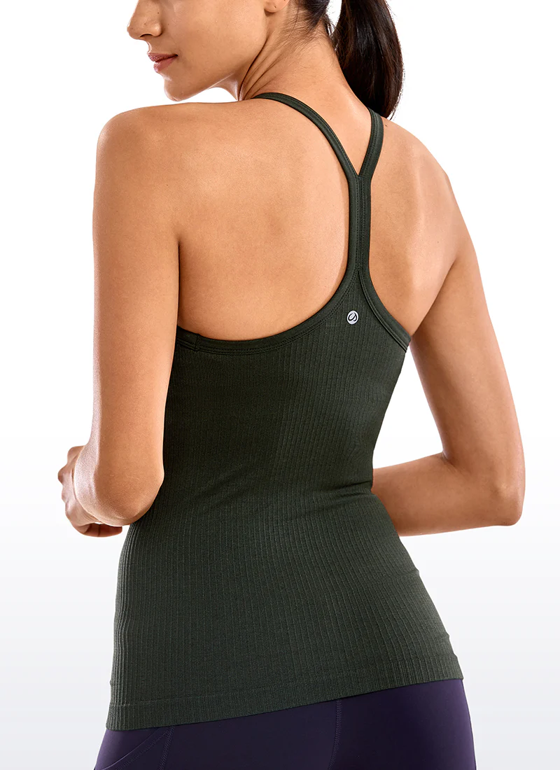Speedy Seamless Built in Bra  Y back Tank - Image 31