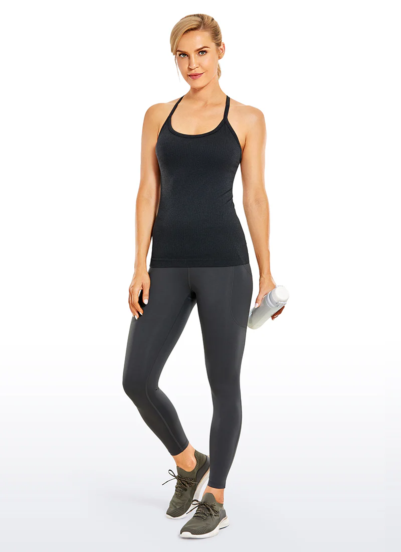 Speedy Seamless Built in Bra  Y back Tank - Image 39