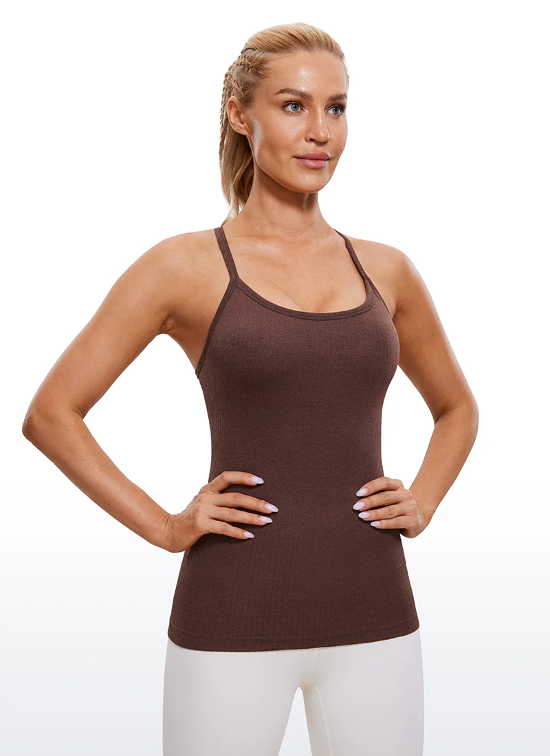 Speedy Seamless Built in Bra  Y back Tank - Image 46