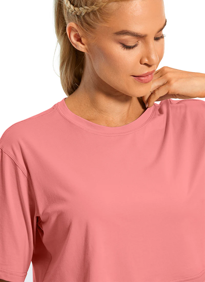 Pima Cotton Cropped Short Sleeve - Image 63