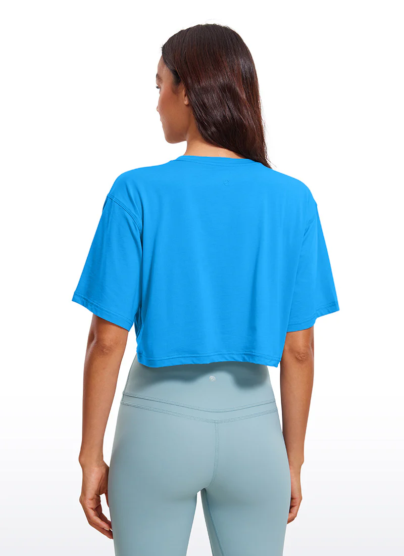 Pima Cotton Cropped Short Sleeve - Image 65
