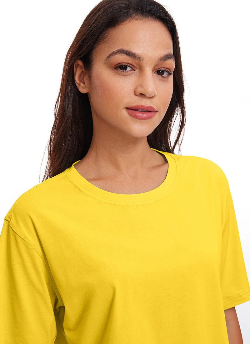 Pima Cotton Cropped Short Sleeve - Image 21