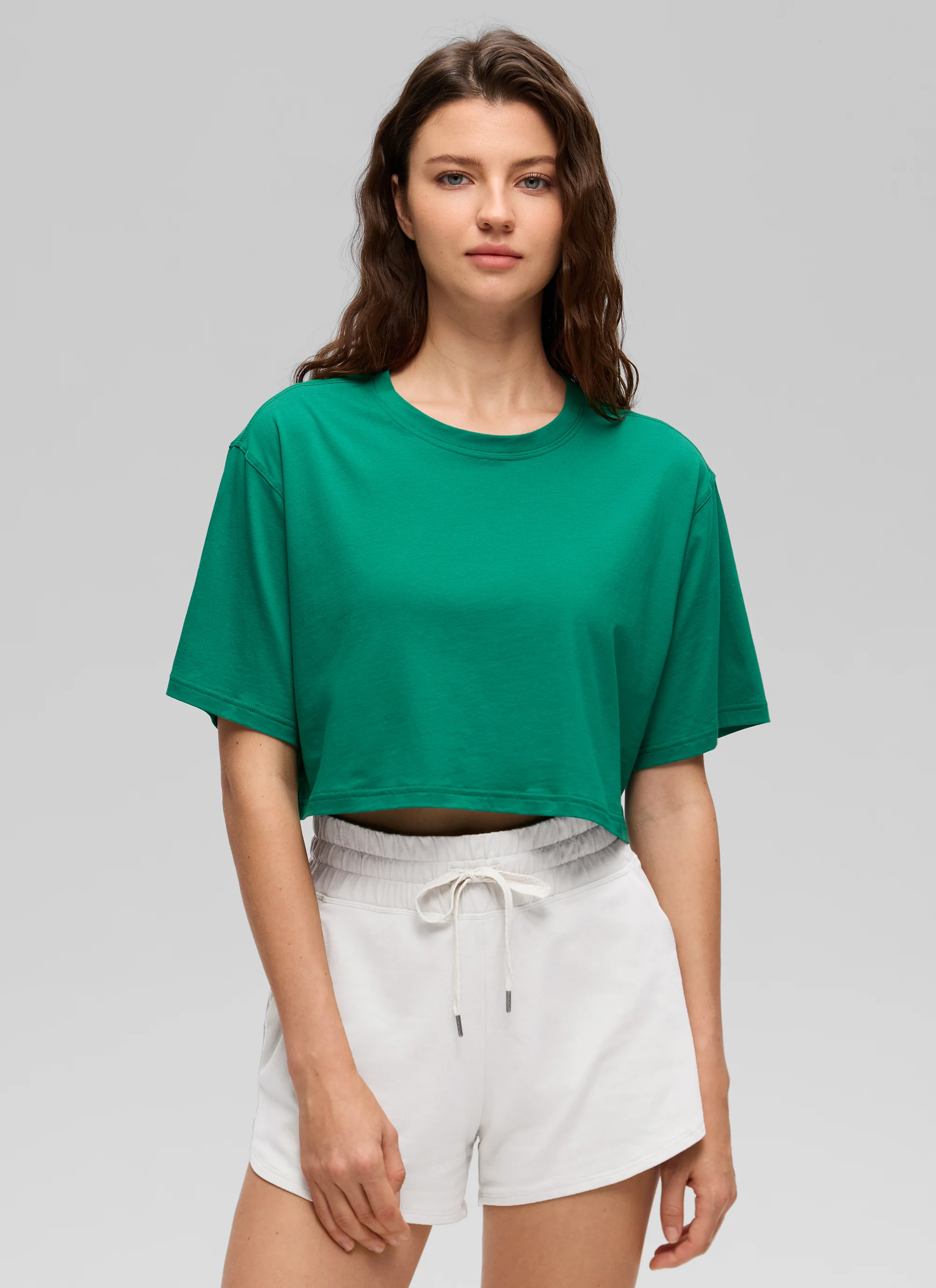Pima Cotton Cropped Short Sleeve - Image 22