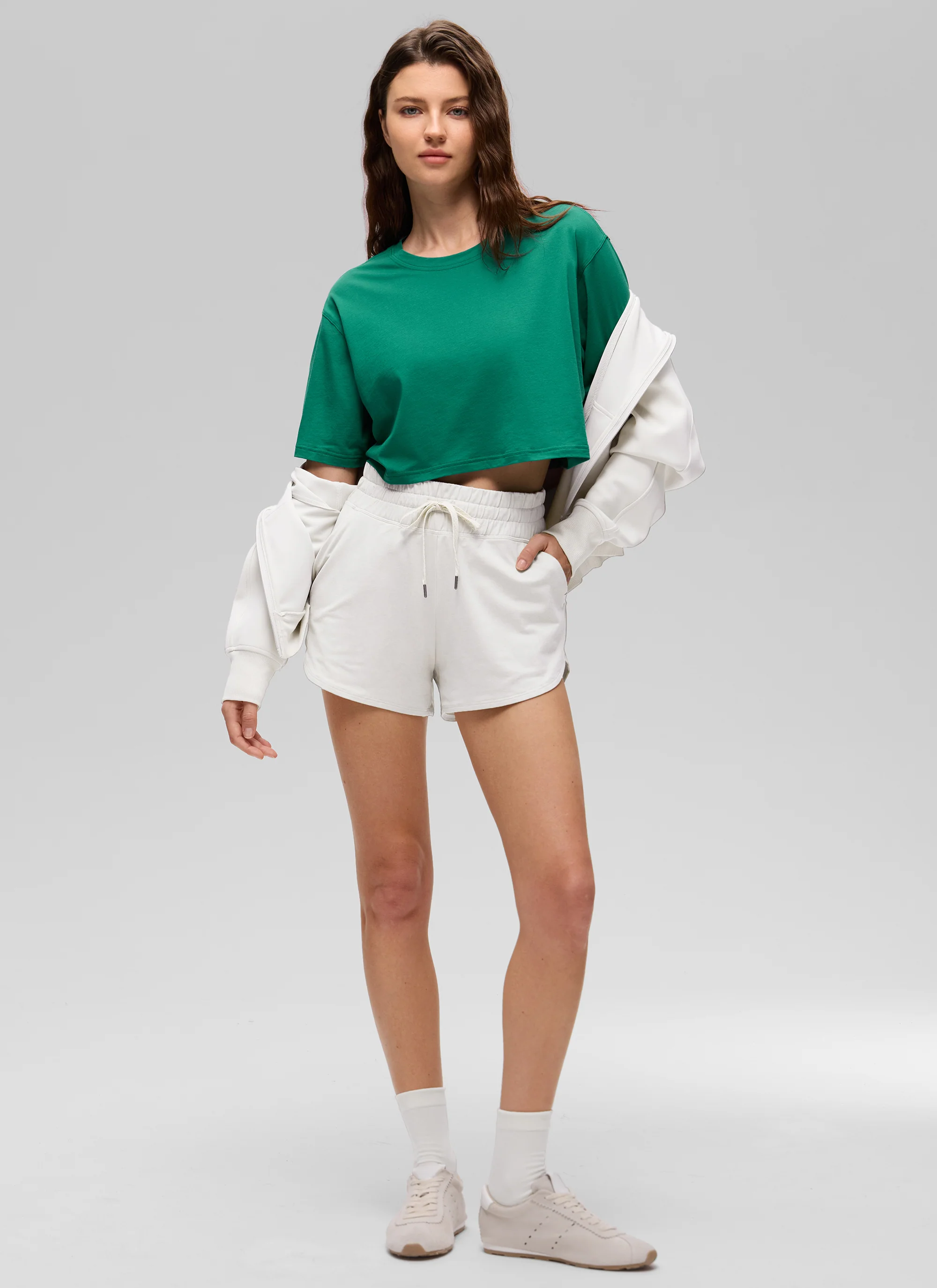 Pima Cotton Cropped Short Sleeve - Image 24