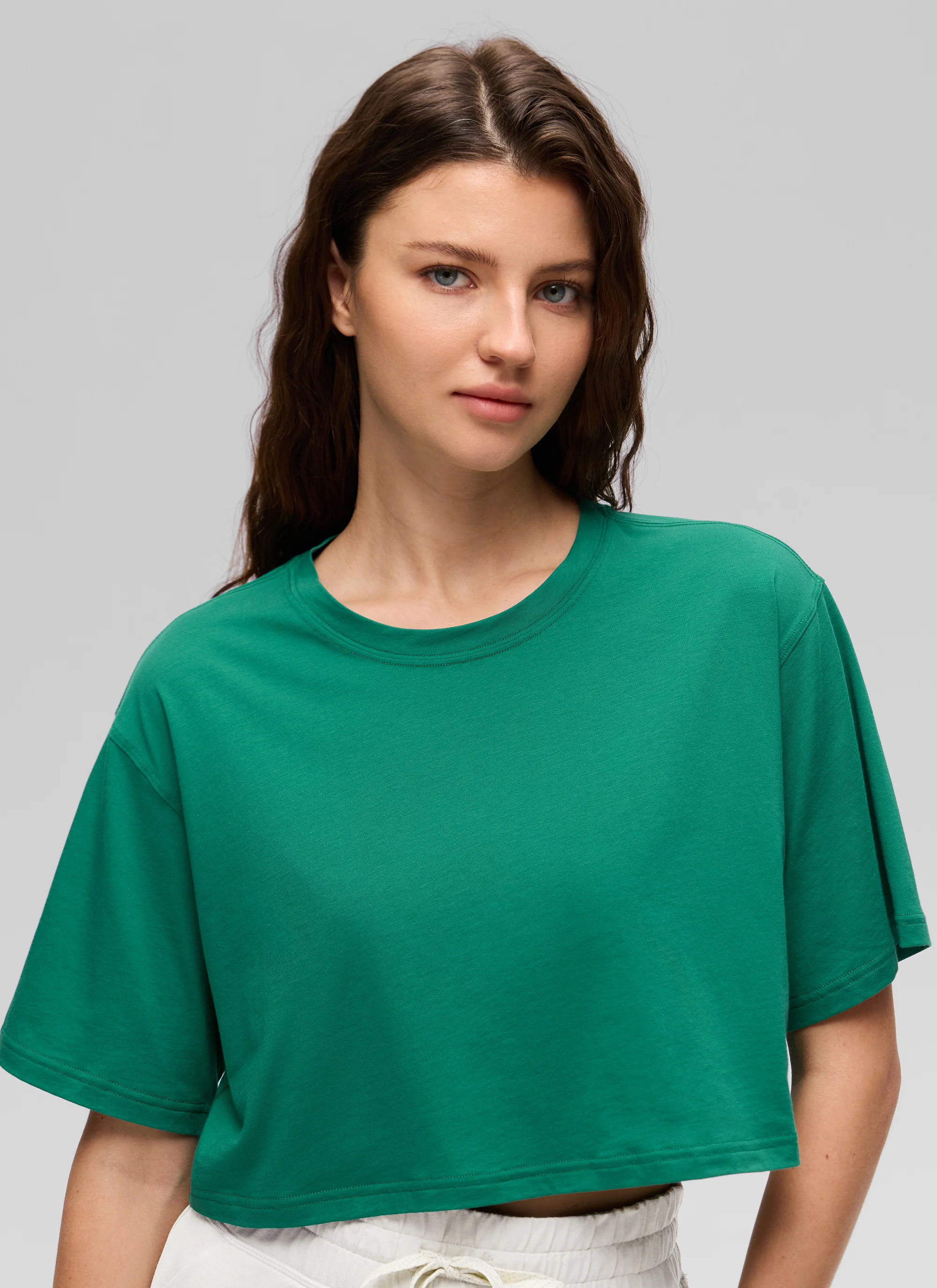 Pima Cotton Cropped Short Sleeve - Image 25
