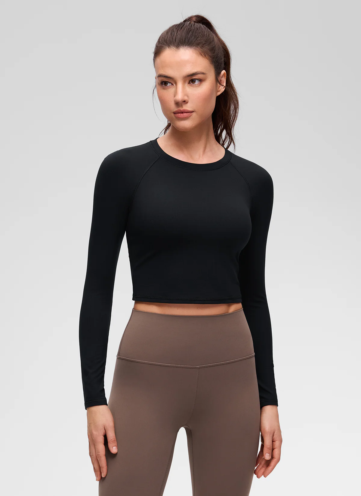 Brushed Feeling Crew Neck Raglan Long Sleeve - Image 15