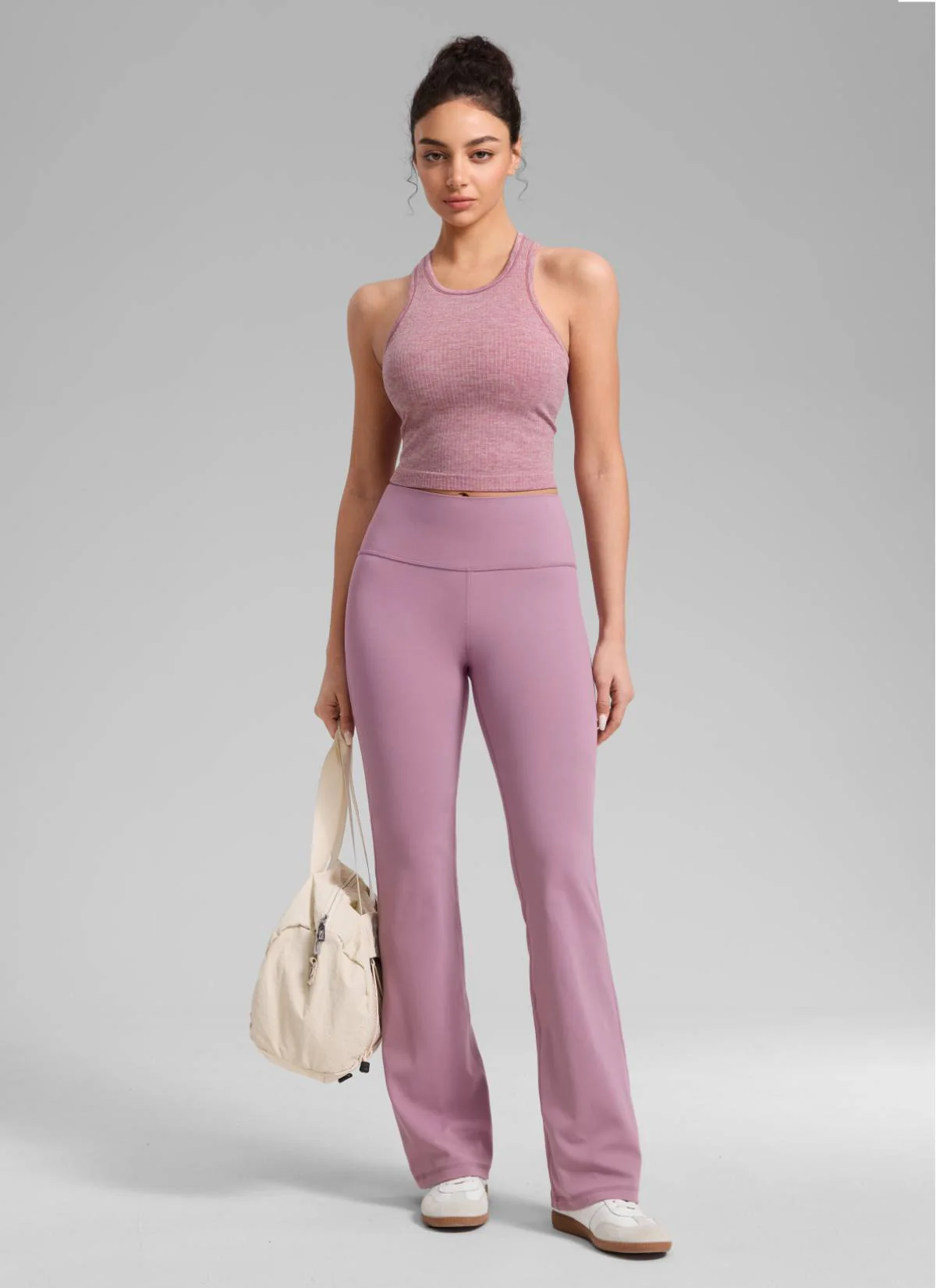 Seamless Ribbed Racerback Crop Tank - Image 13