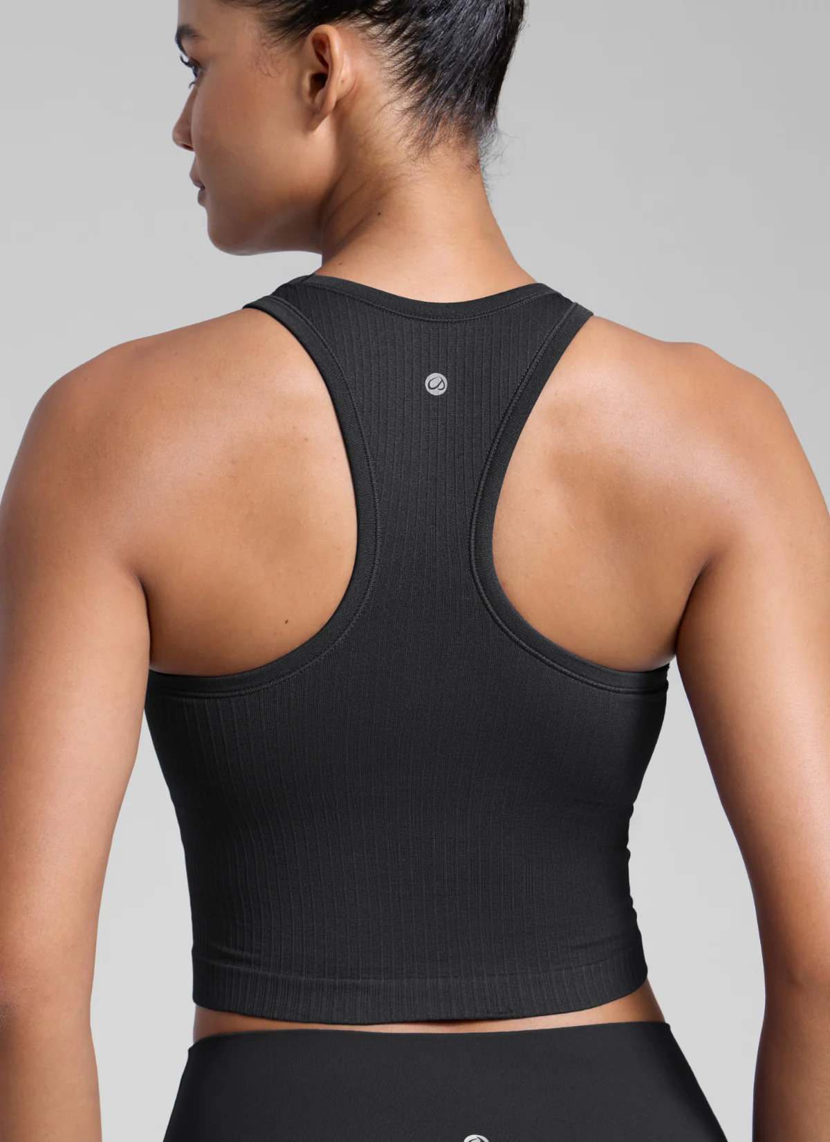 Seamless Ribbed Racerback Crop Tank - Image 18