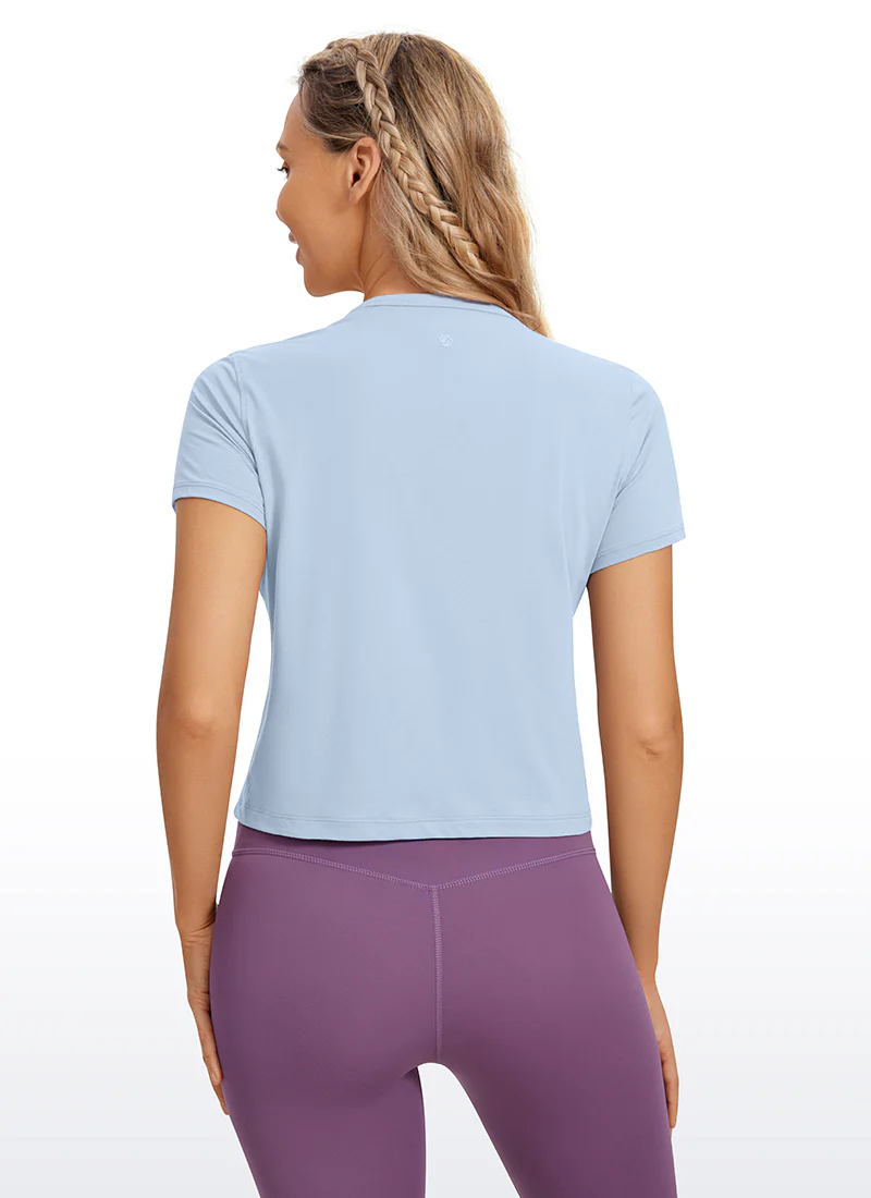 Pima Cotton Classic-Fit Cropped Short Sleeve - Image 16