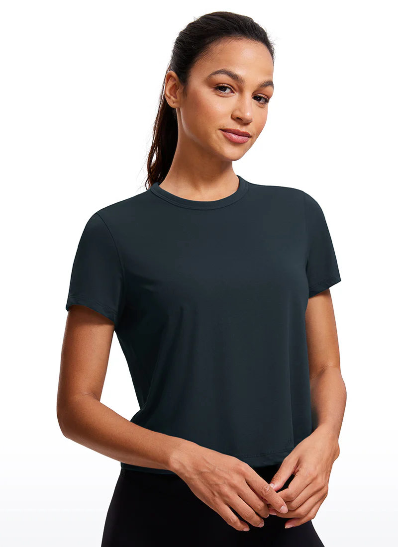 Pima Cotton Classic-Fit Cropped Short Sleeve - Image 18