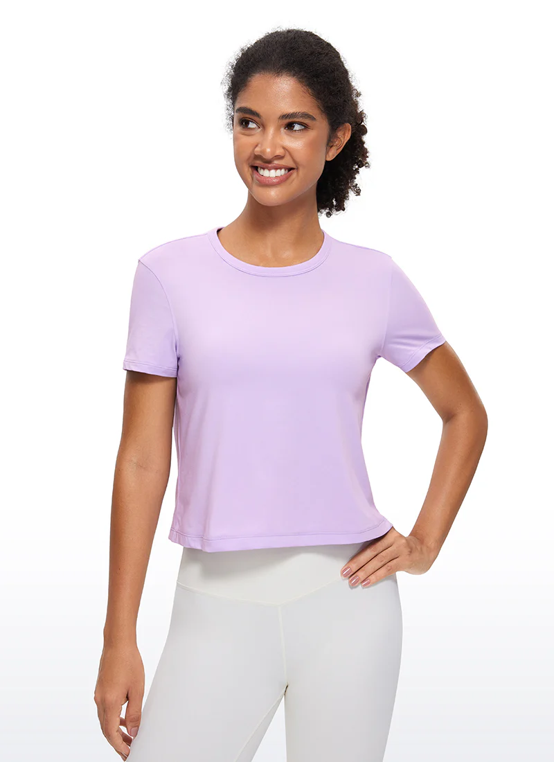 Pima Cotton Classic-Fit Cropped Short Sleeve - Image 24