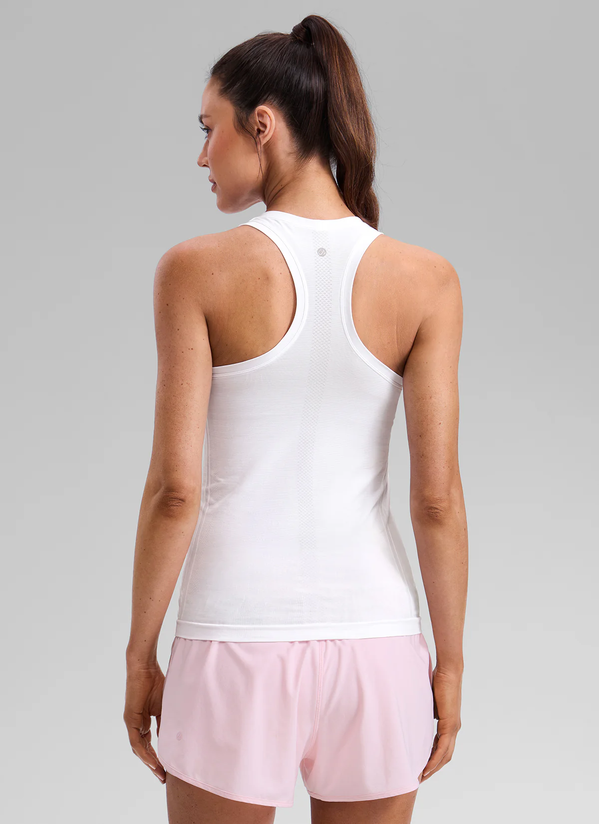 Seamless Racerback High Crewneck Hip Tank - Image 19