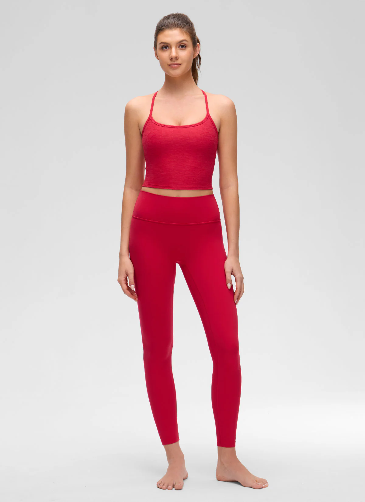 Low Cut U Neck Y Back Shelf Bra Tank - Image 17