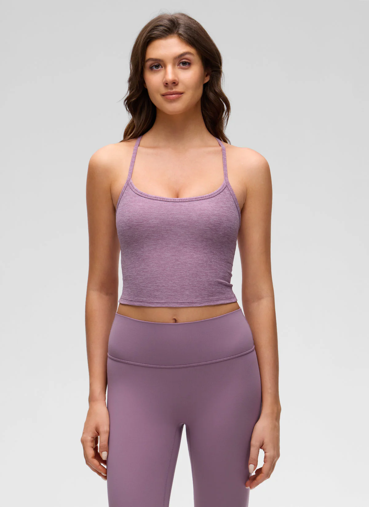 Low Cut U Neck Y Back Shelf Bra Tank - Image 18