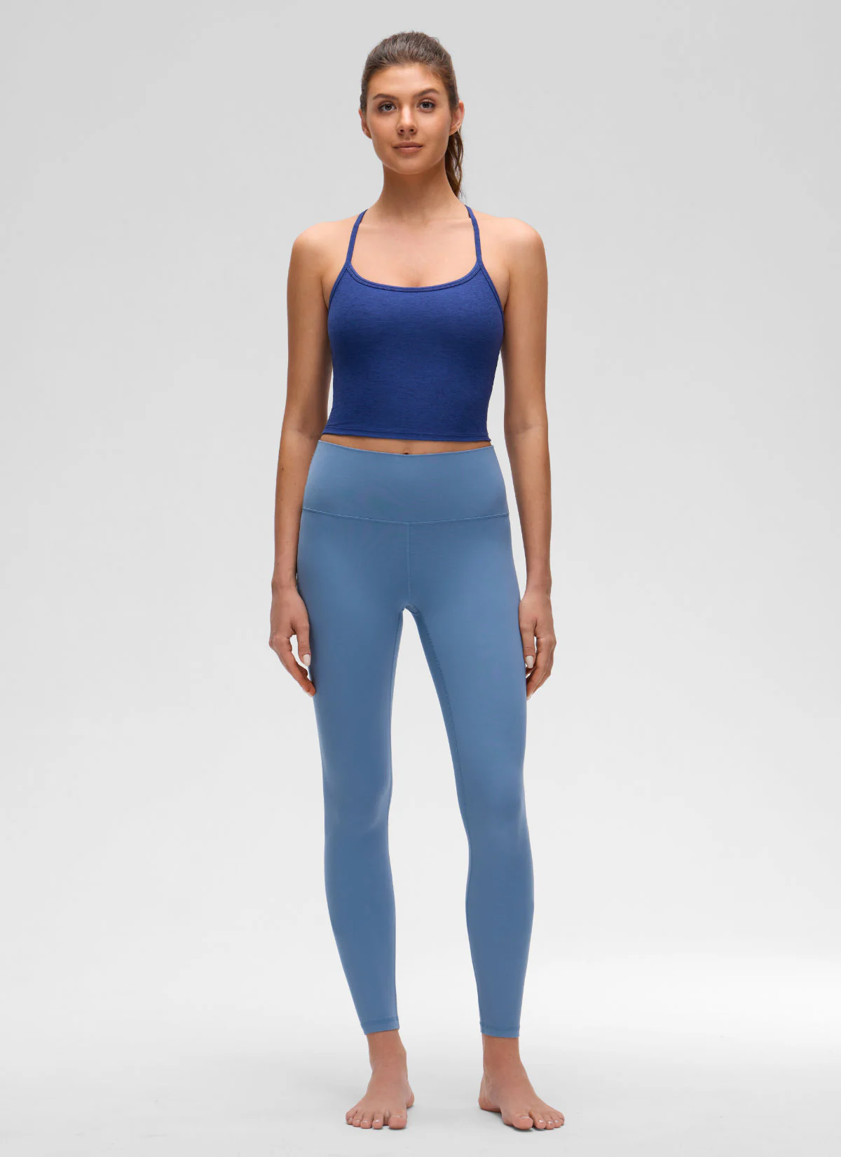 Low Cut U Neck Y Back Shelf Bra Tank - Image 29