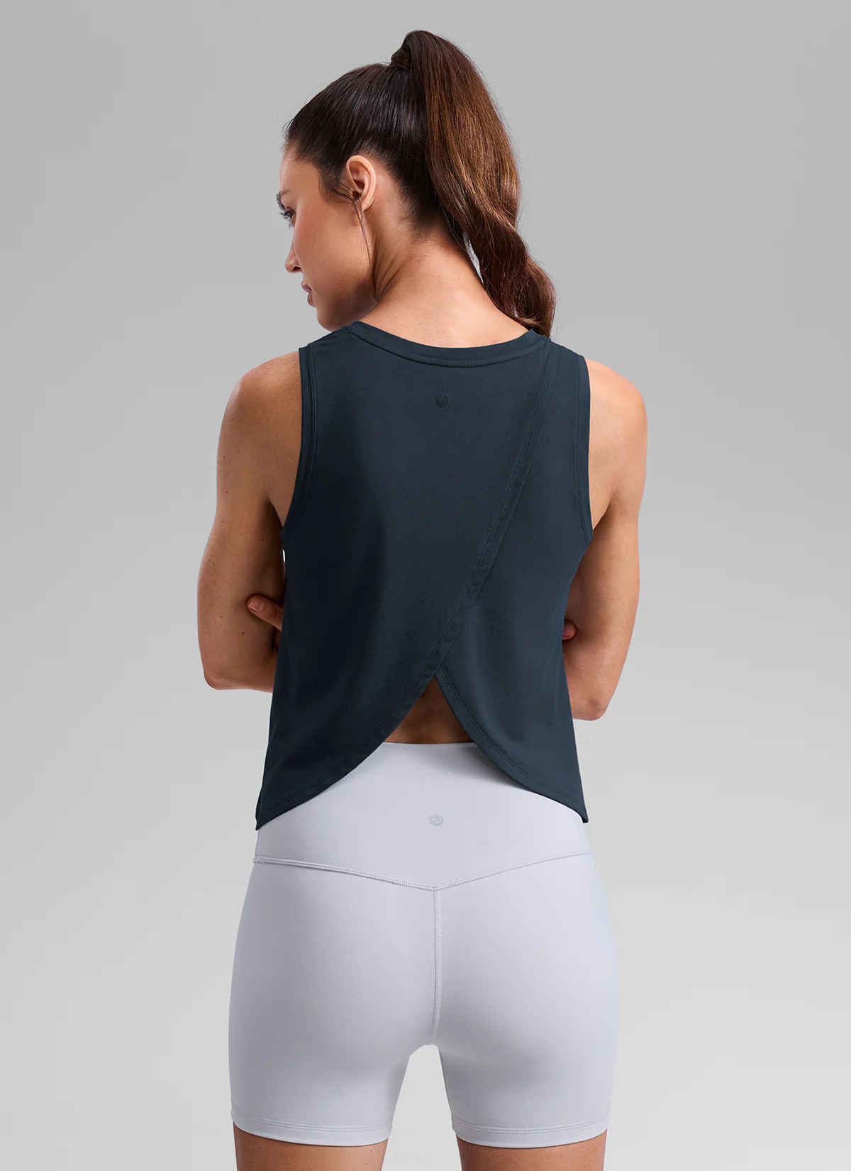 Poly Cotton-Blend Open Split Back Tank - Image 14