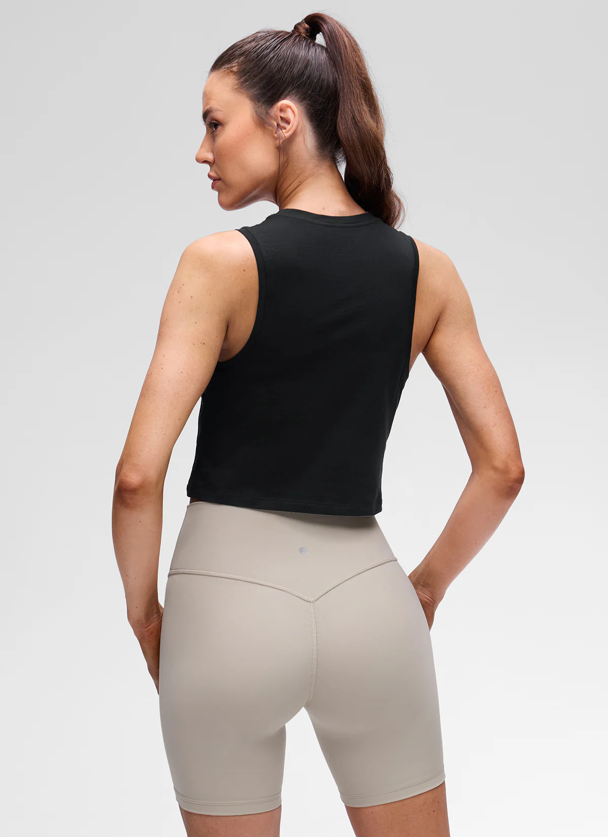 Pima Cotton Crewneck Crop Tank - Image 14