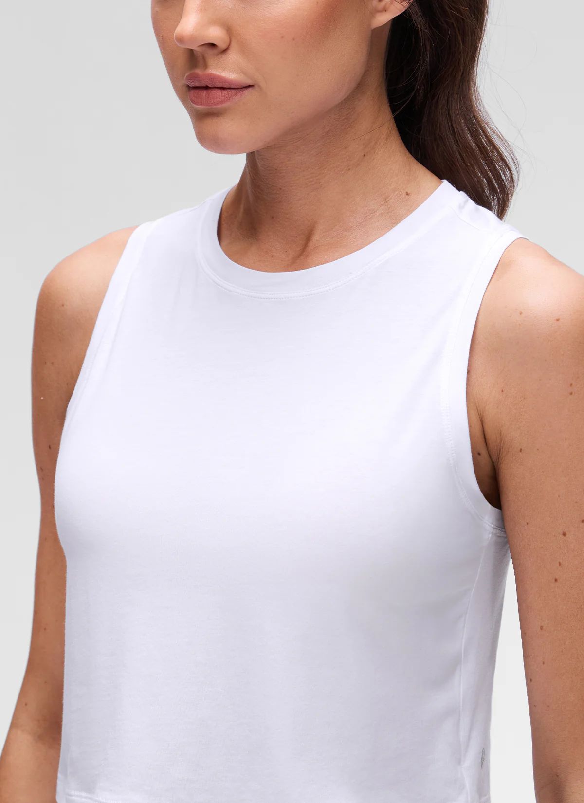Pima Cotton Crewneck Crop Tank - Image 20