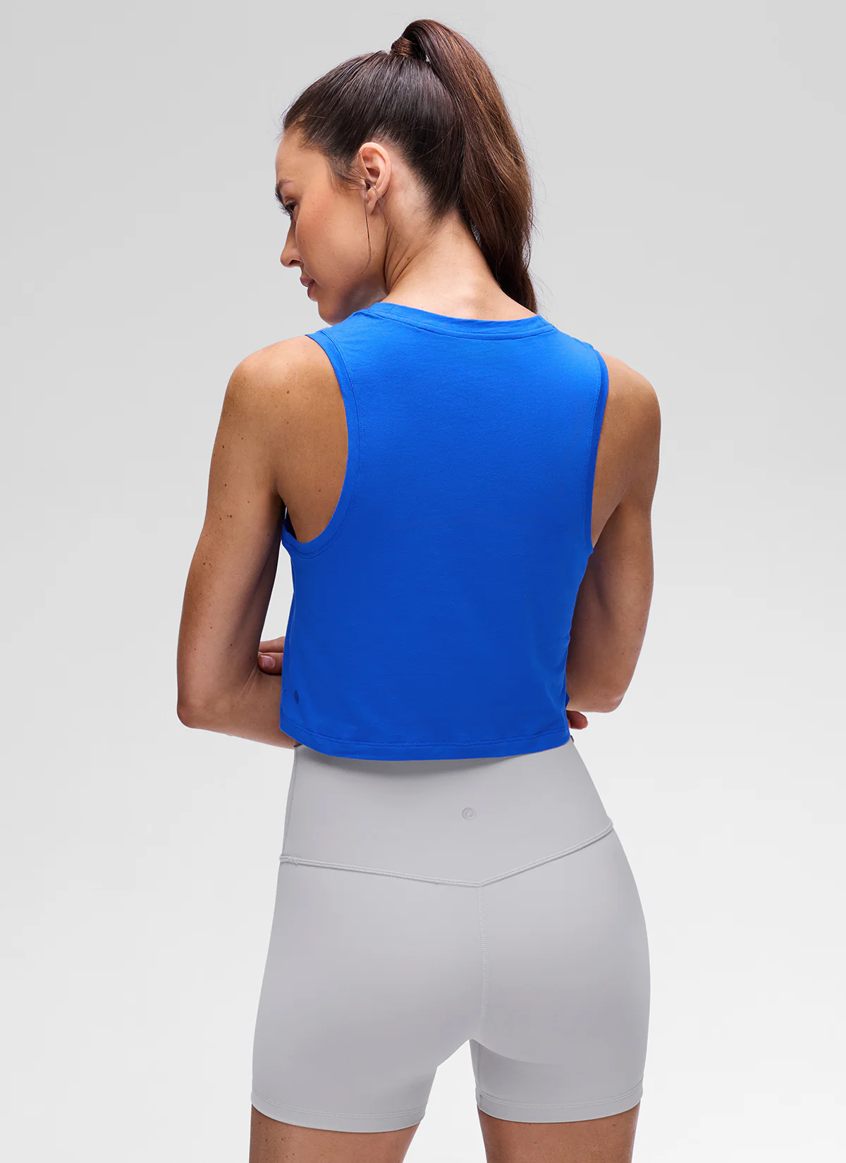 Pima Cotton Crewneck Crop Tank - Image 6